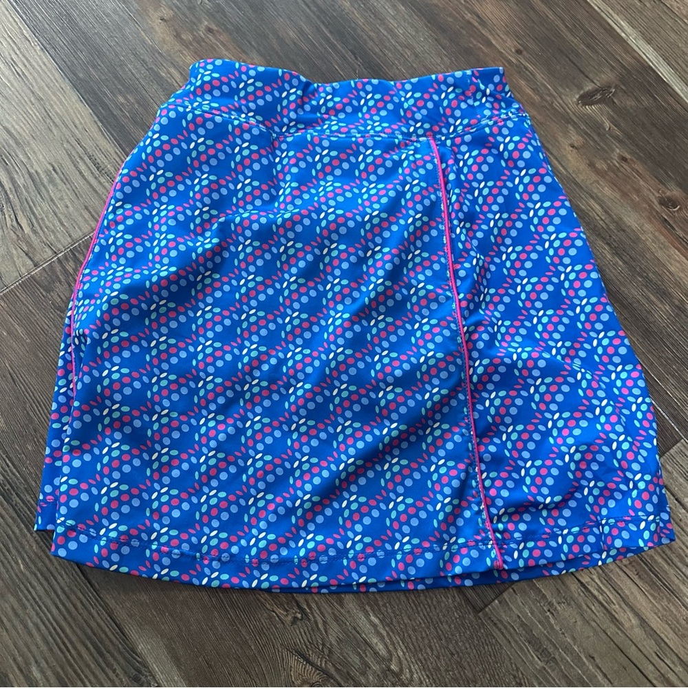 Turtles & Tees colorful golf skirt girls S  pickleball tennis beach vacation